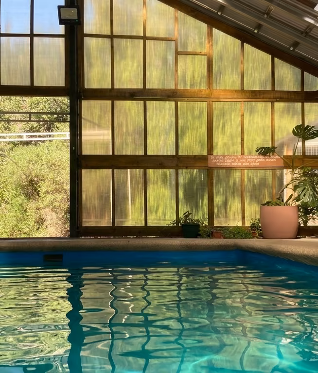 Piscina temperada techada